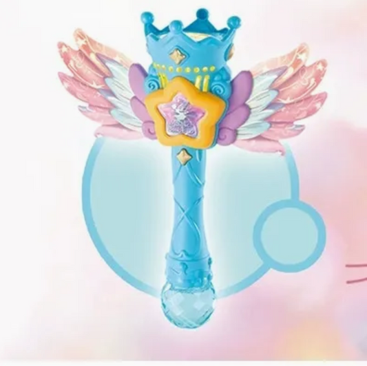 Magic Bubble Wand Toy with Wings – USB Rechargeable Bubble Maker