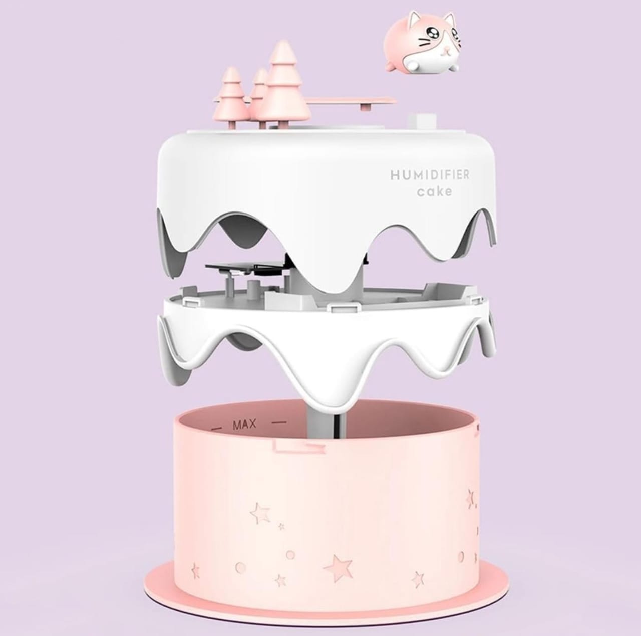 Cute Cake Shape Mini Humidifier with LED Light