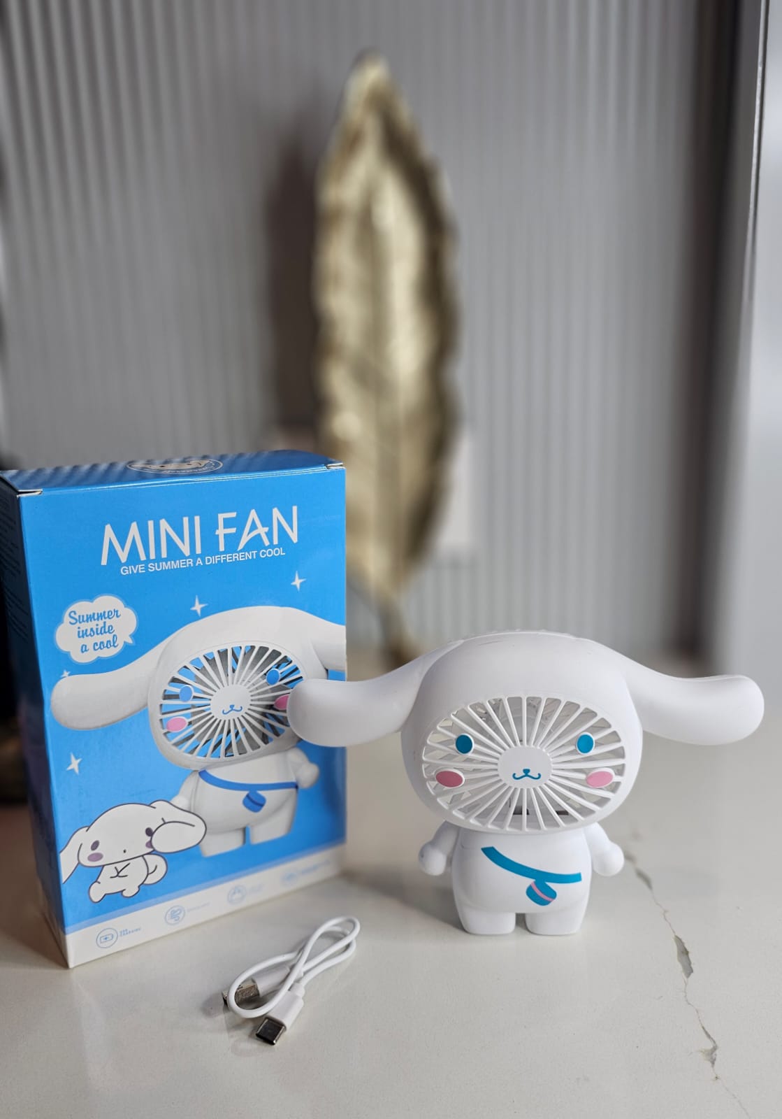 Cute Cartoon USB Mini Fan – Multi Character Variants