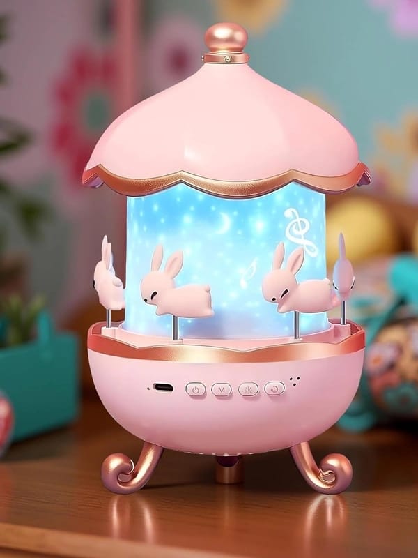 Rotating Carousel Projection Night Lamp
