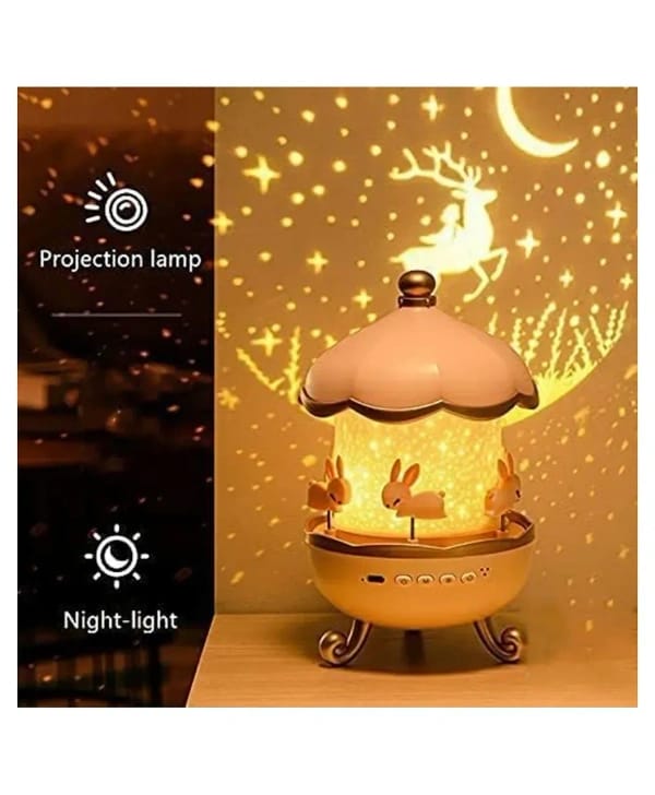 Rotating Carousel Projection Night Lamp