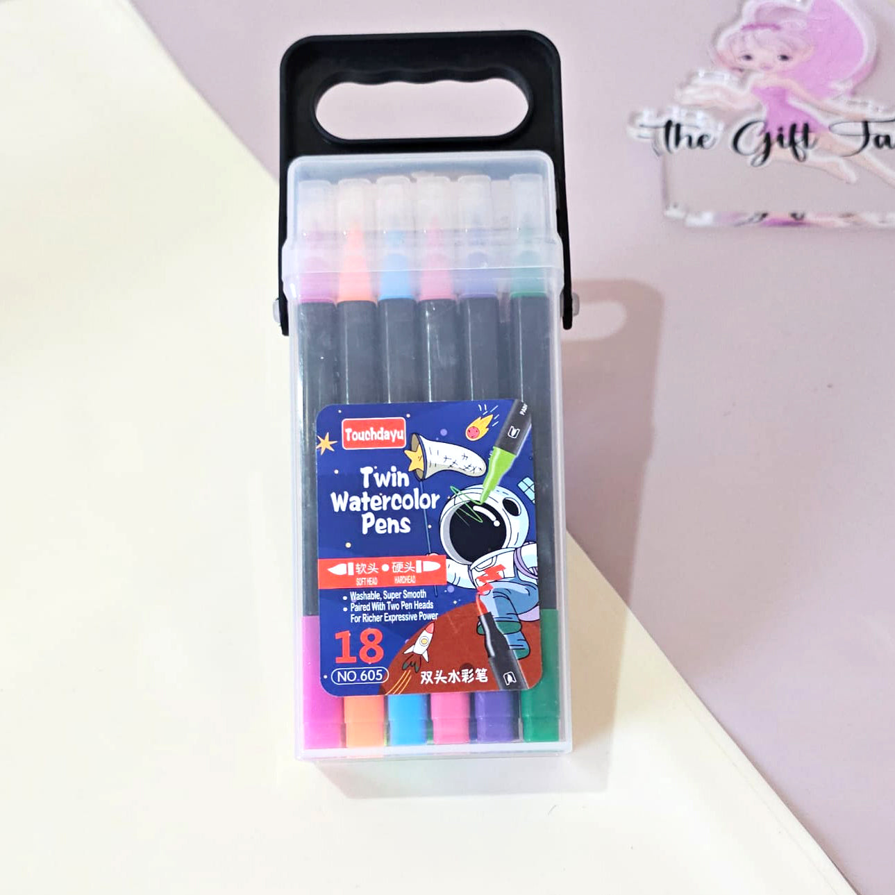 Touchdayu Twin Watercolor Pens – 18 Colors Dual Tip Set