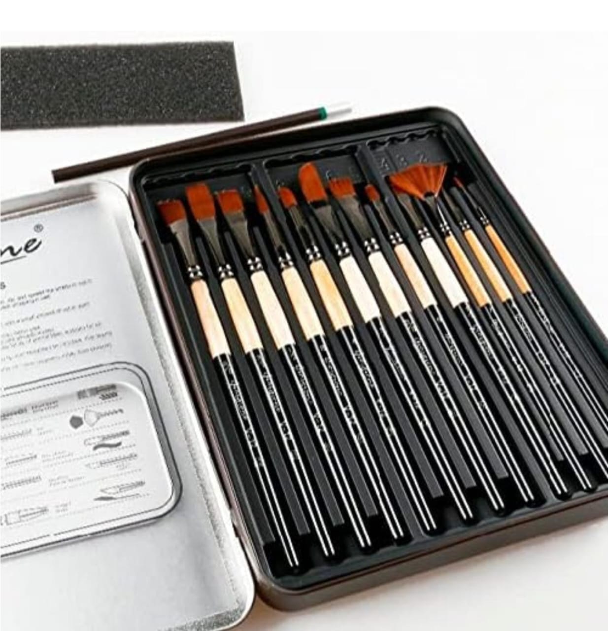 Giorgione Artist Paint Brush Set – Professional Wooden Handle Brushes