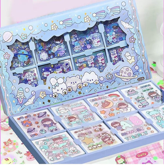 Cute Washi Sticker Box – 200 Sheets