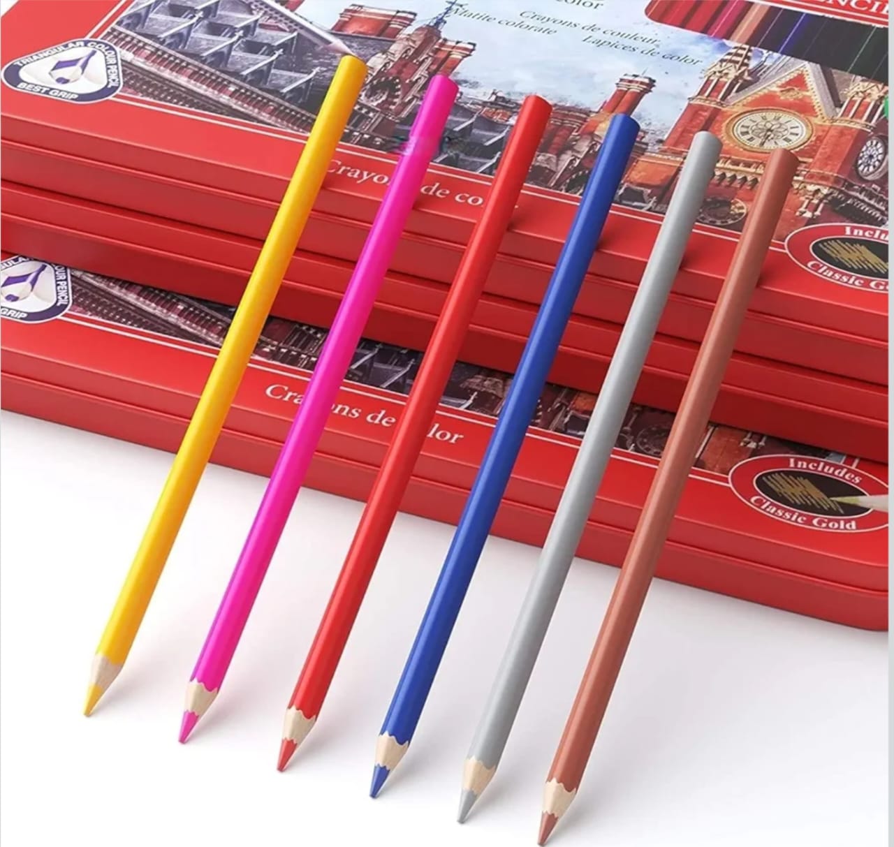 Giorgione Classic Colour Pencils – 48 Colors Metal Tin Box