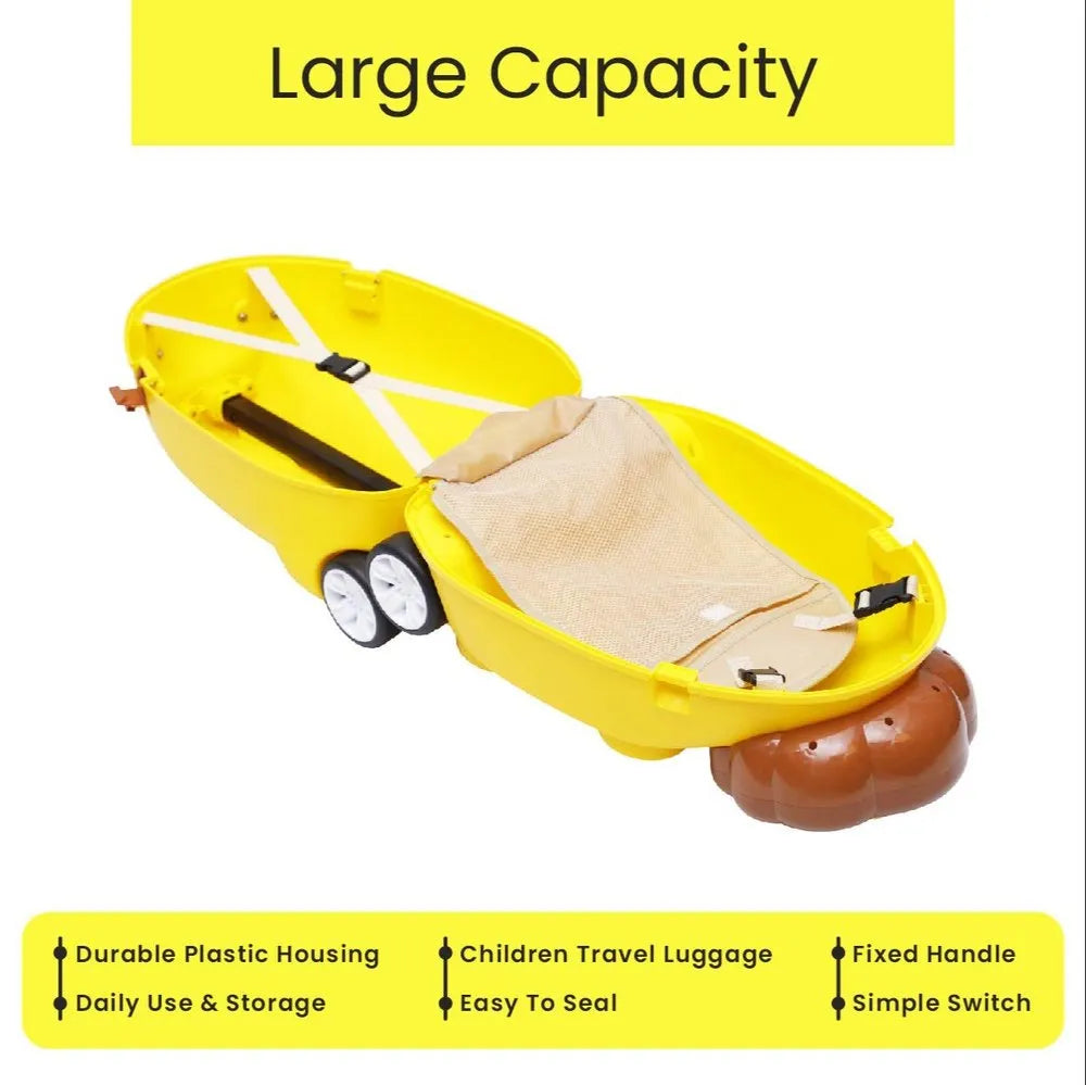 Trolley Luggage Bag With Blocks & Bluetooth Speaker with Mic – Lion Design