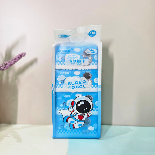 Sanrio Kids Cartoon Wet Wipes – Gentle Moist Wipes Pack (8 mini packs)