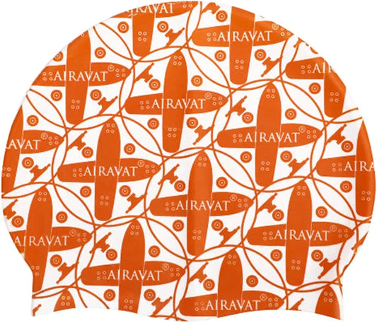 Extra Long Swimming Cap – Waterproof, Stretchable Silicone Cap for Long Hair & Dreadlocks (White/Blue/Orange)
[Adults]