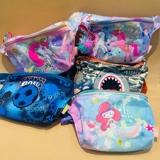 Vest Kids Cartoon Waist/Crossbody Bag.